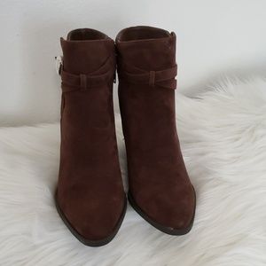 Pointy Suede Booties